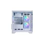 Gabinete Gamer Bluecase Soul Pro Bg-052 Branco Aquario Com 3 Fans ARGB