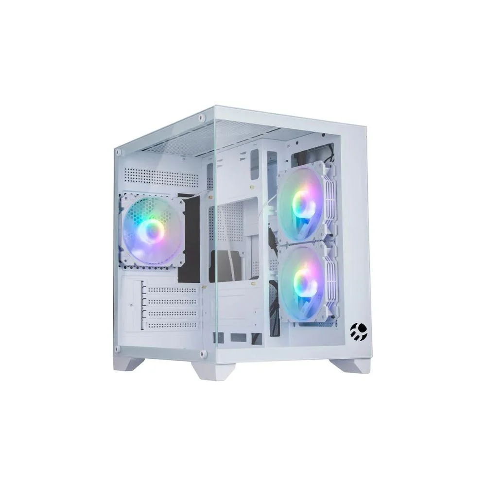Gabinete Gamer Bluecase Soul Pro Bg-052 Branco Aquario Com 3 Fans ARGB Gabinete Gamer Bluecase Soul Pro Bg-052 Branco Aquario Com 3 Fans ARGB