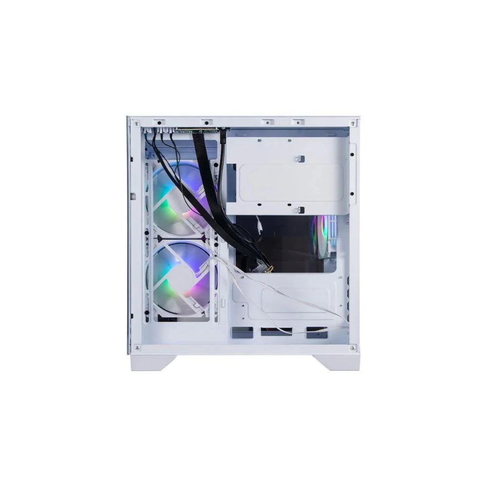 Gabinete Gamer Bluecase Soul Pro Bg-052 Branco Aquario Com 3 Fans ARGB Gabinete Gamer Bluecase Soul Pro Bg-052 Branco Aquario Com 3 Fans ARGB
