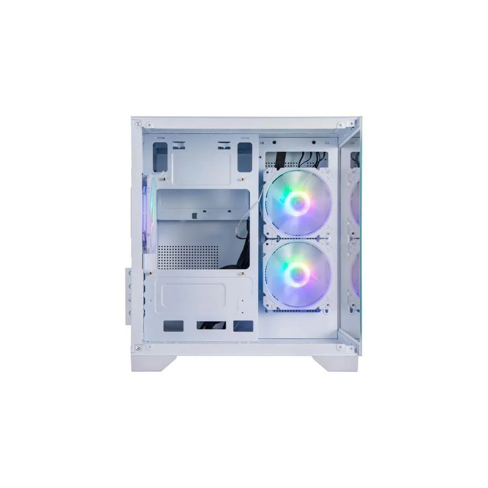 Gabinete Gamer Bluecase Soul Pro Bg-052 Branco Aquario Com 3 Fans ARGB Gabinete Gamer Bluecase Soul Pro Bg-052 Branco Aquario Com 3 Fans ARGB