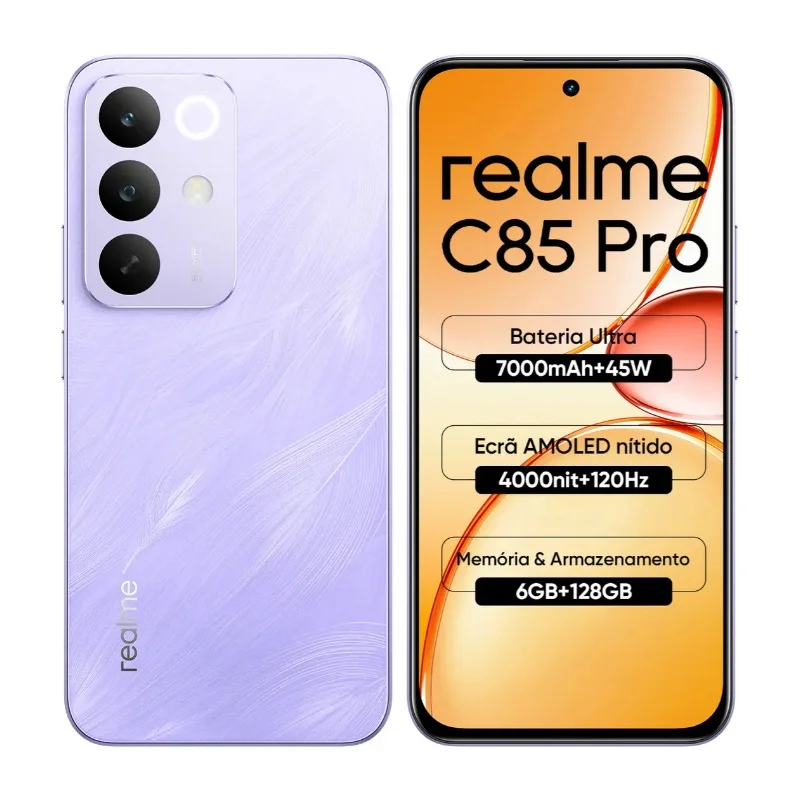 Smartphone Realme C85 256gb 8GB Ram Nfc Tela 68