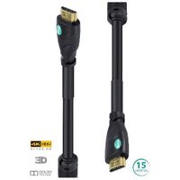 Cabo HDMI Vinik H20f-15 2.0 4K Ultra HD 3D Conexão Ethernet Com Filtro 15 Metros
