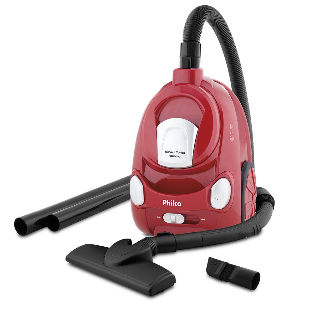 Aspirador De Pó Philco, Smart Turbo, 1800w, 2.2 litros, 110v, Vermelho Aspirador De Pó Philco, Smart Turbo, 1800w, 2.2 litros, 110v, Vermelho