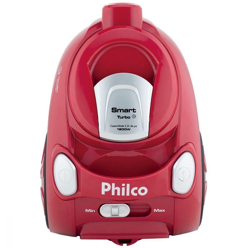 Aspirador De Pó Philco, Smart Turbo, 1800w, 2.2 litros, 110v, Vermelho Aspirador De Pó Philco, Smart Turbo, 1800w, 2.2 litros, 110v, Vermelho