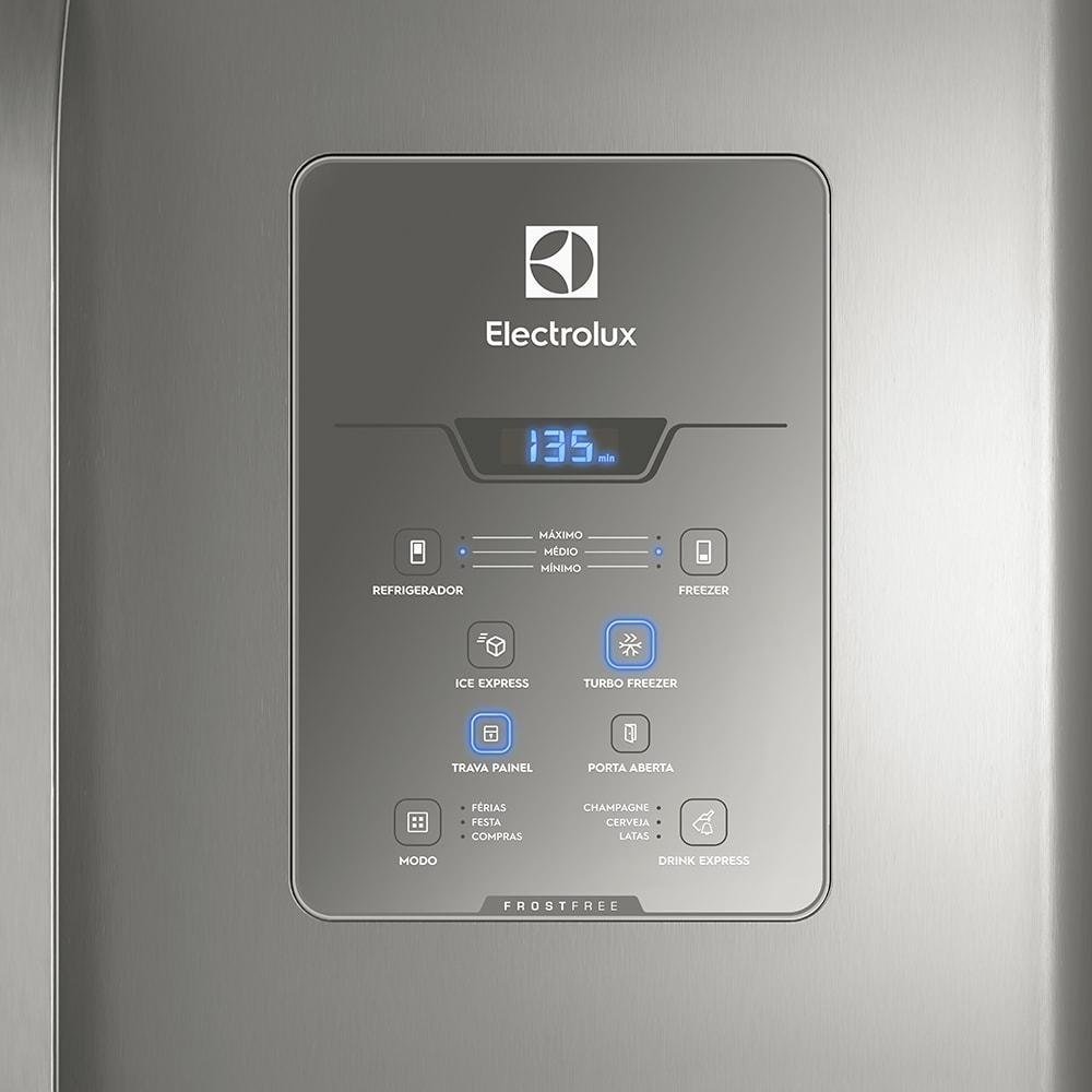 Geladeira Electrolux Side By Side 579L, Frost Free, Inverse, 127V, Inox - DM84X Geladeira Electrolux Side By Side 579L, Frost Free, Inverse, 127V, Inox - DM84X