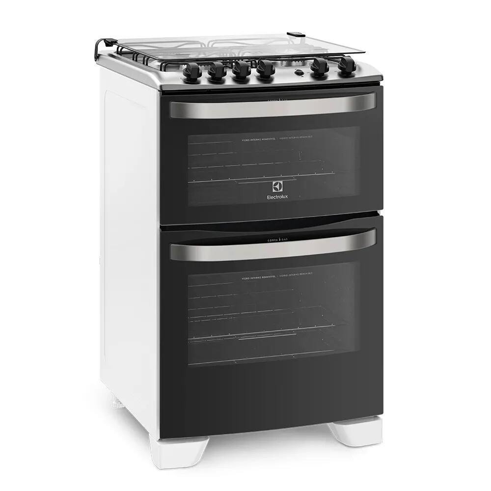 画像 Fogão 4 Bocas Electrolux, Branco, Automático com 2 Fornos
