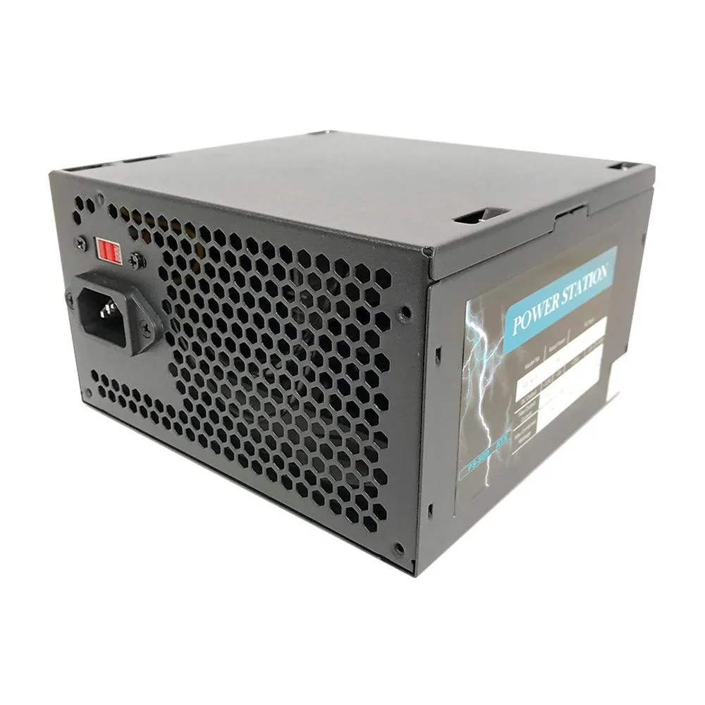 Fonte Power Station ATX, 500W, Bivolt, Preto - PS-500 Fonte Power Station ATX, 500W, Bivolt, Preto - PS-500