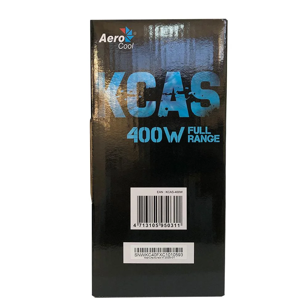 Fonte Aerocool Gamer, 400W, 80 Plus, PFC Ativo, White Full Range, KCAS Fonte Aerocool Gamer, 400W, 80 Plus, PFC Ativo, White Full Range, KCAS