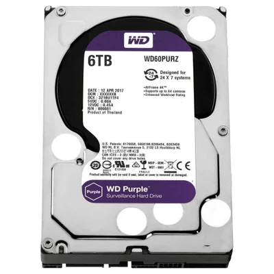 外付けハードディスク・ドライブ Western Digital WD Purple 6TB HDD HD Western Digital Purple Surveillance KaBuM