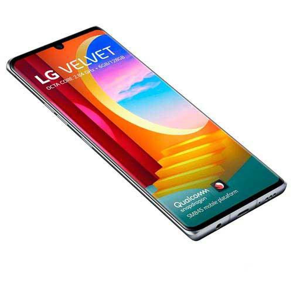 Smartphone LG Velvet, 128GB, Tela 6.8", Câmera Tripla 48Mp + Selfie 16Mp, Aurora Gray - LMG910EMW Smartphone LG Velvet, 128GB, Tela 6.8", Câmera Tripla 48Mp + Selfie 16Mp, Aurora Gray - LMG910EMW