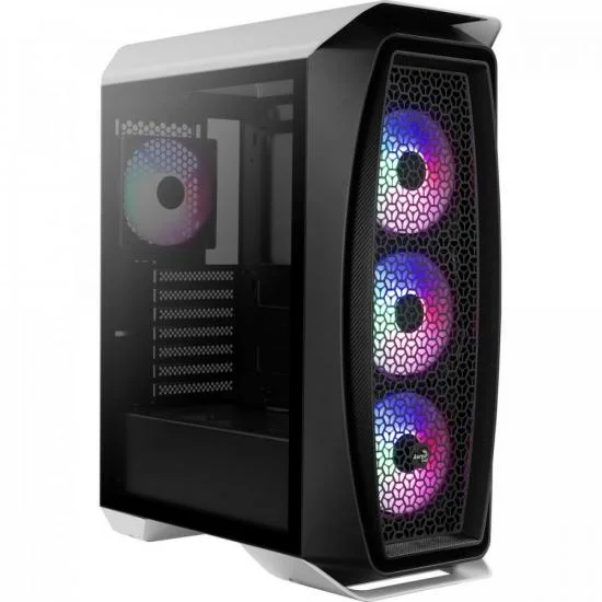 Gabinete Gamer Aerocool Aero One Frost, Mid Tower RGB, LED, ATX, Lateral De Vidro Gabinete Gamer Aerocool Aero One Frost, Mid Tower RGB, LED, ATX, Lateral De Vidro