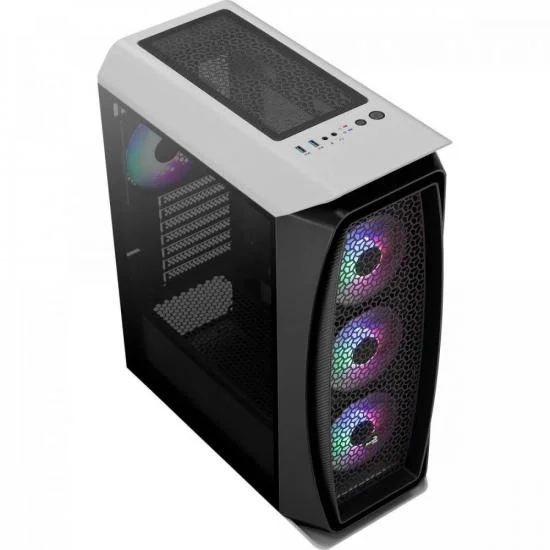 Gabinete Gamer Aerocool Aero One Frost, Mid Tower RGB, LED, ATX, Lateral De Vidro Gabinete Gamer Aerocool Aero One Frost, Mid Tower RGB, LED, ATX, Lateral De Vidro