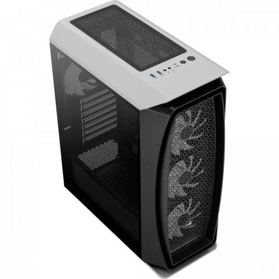 Gabinete Gamer Aerocool Aero One Frost, Mid Tower RGB, LED, ATX, Lateral De Vidro Gabinete Gamer Aerocool Aero One Frost, Mid Tower RGB, LED, ATX, Lateral De Vidro