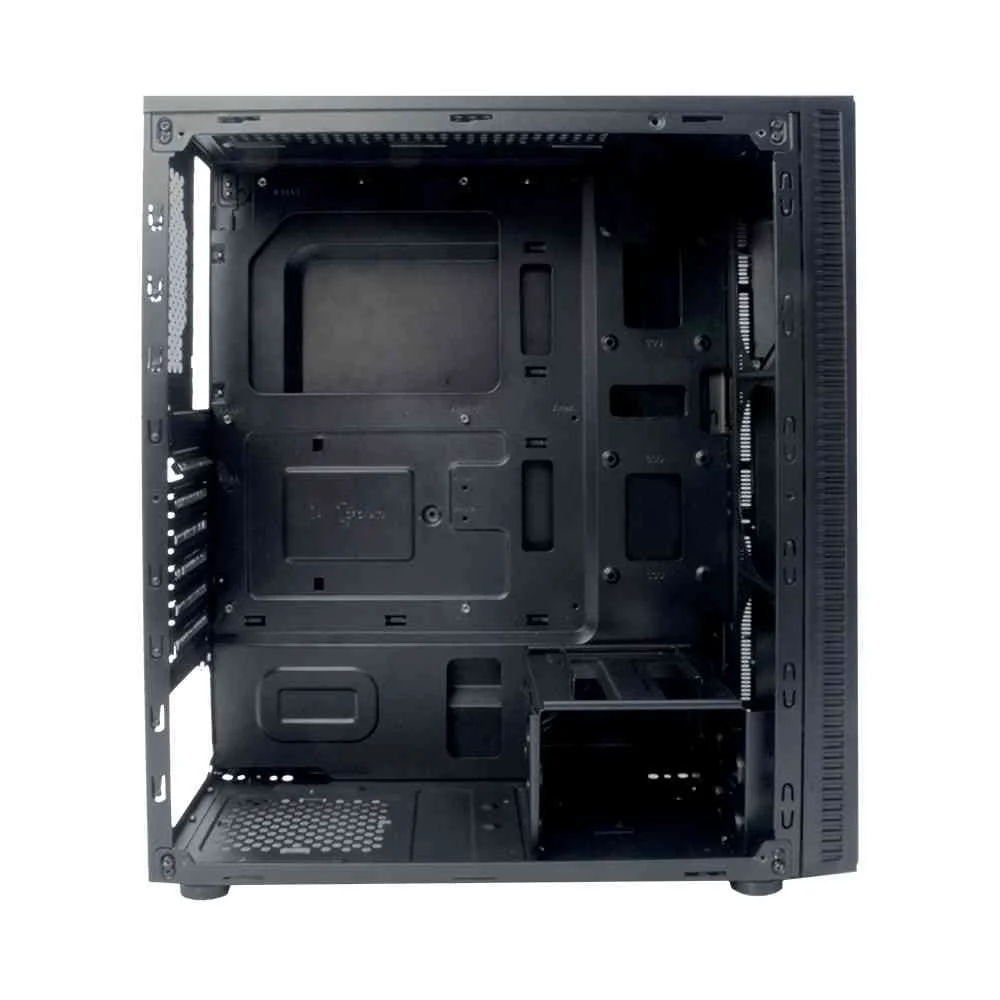 Gabinete Gamer, C3tech, Mt-g400bk, Led, Lateral Em Acrílico, Sem Fonte