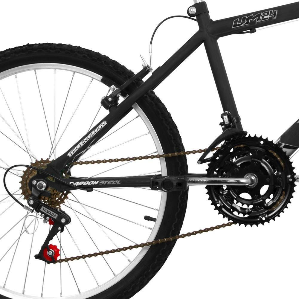 Bicicleta Ultra Aro 24 Masculina Freio V Break Preto Fosco Bicicleta Ultra Aro 24 Masculina Freio V Break Preto Fosco