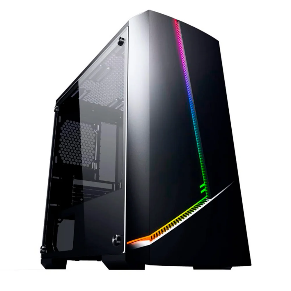 Gabinete Gamer Pixxo Cg11, Rgb, Micro-atx, Preto Gabinete Gamer Pixxo Cg11, Rgb, Micro-atx, Preto