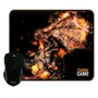 Kit Gamer Mouse + Mousepad OEX Arena MC102, LED, 2400DPI, 290x230mm