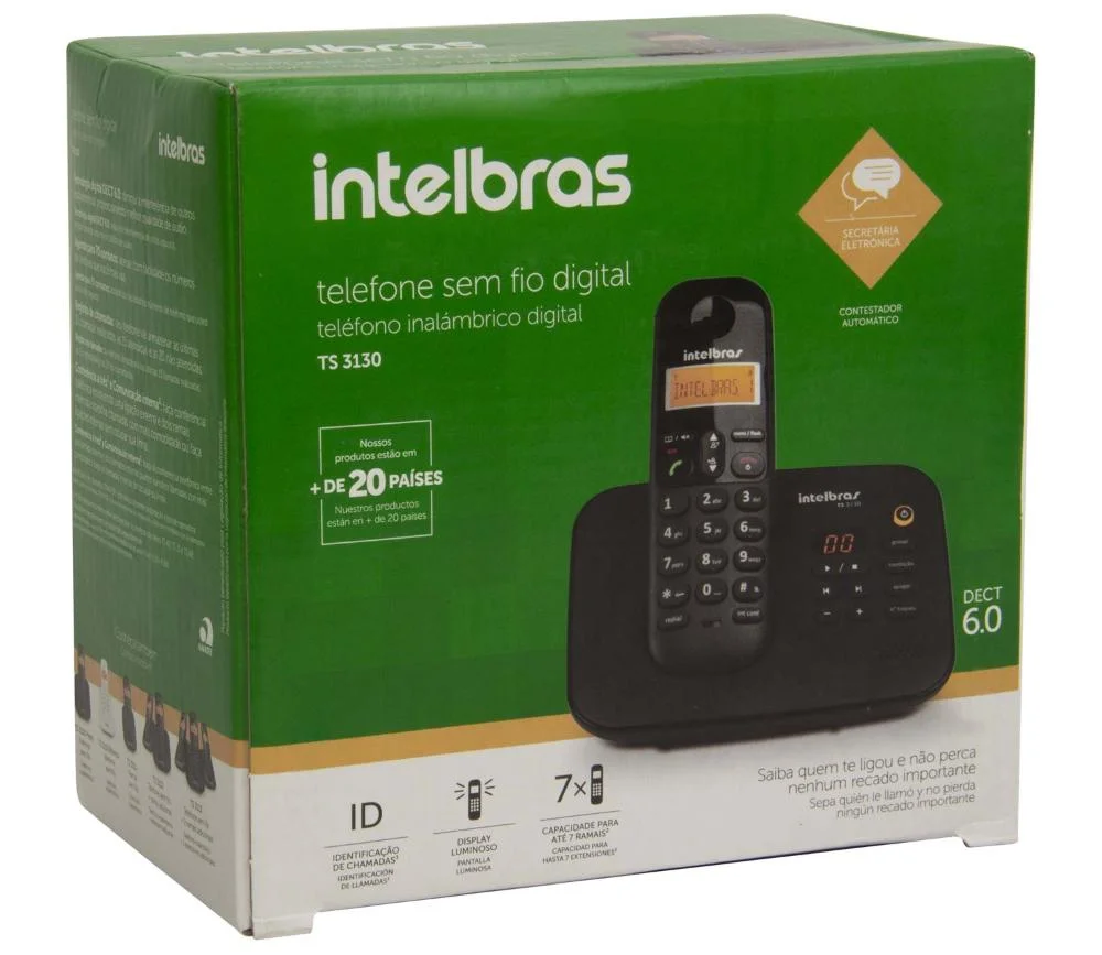 Telefone Sem Fio Intelbras Ts3130 KaBuM