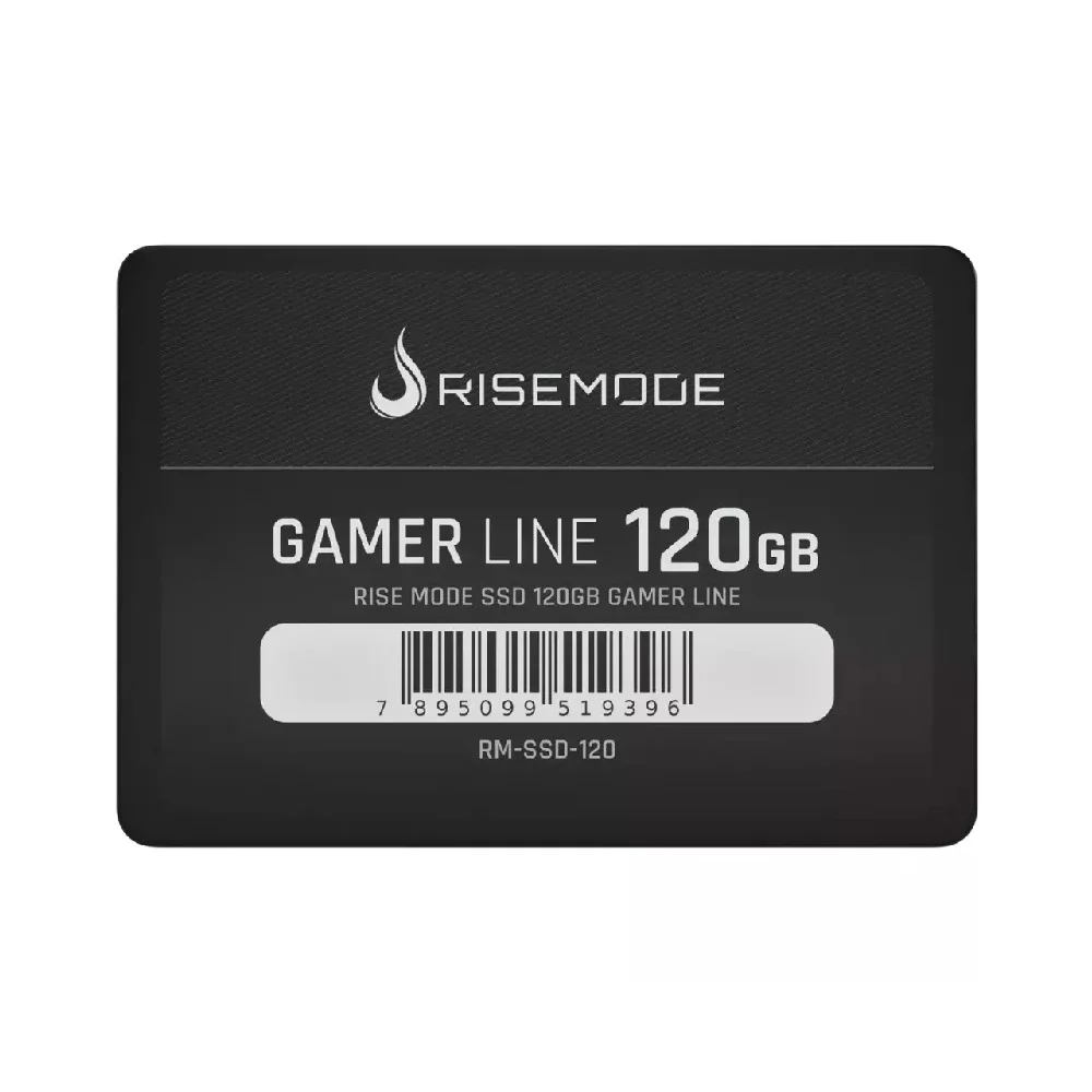SSD Rise Mode Gamer Line, 120GB, Leitura: 530MB/s, Gravação: 520MB/s, SATA III, Preto - RM-SSD-120
