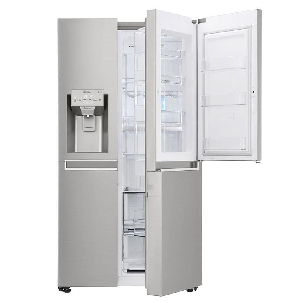 Geladeira Lg Smart Side By Side Door In Door 601 Litros Aço Escovado 110v Gs65sdn Geladeira Lg Smart Side By Side Door In Door 601 Litros Aço Escovado 110v Gs65sdn