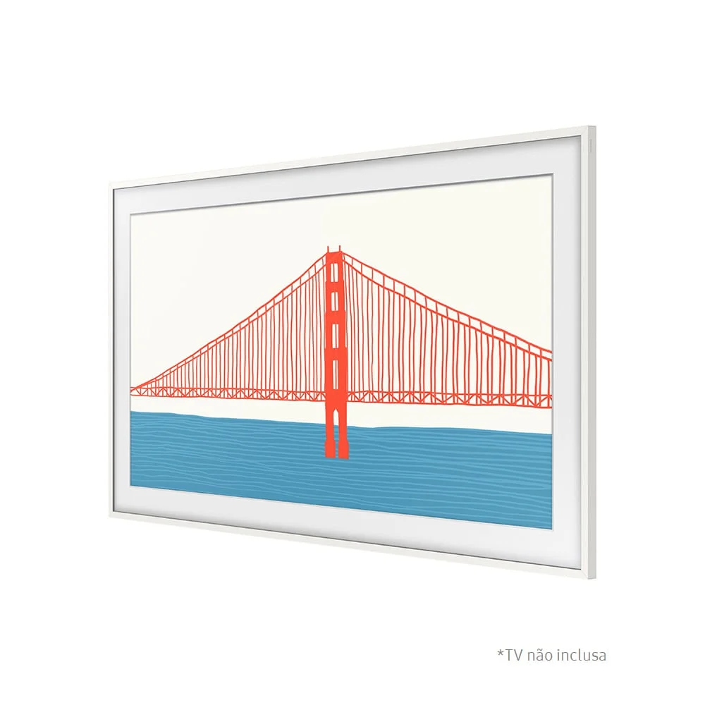 Moldura Samsung Para Smart Tv 50´´, The Frame 2021, Branco