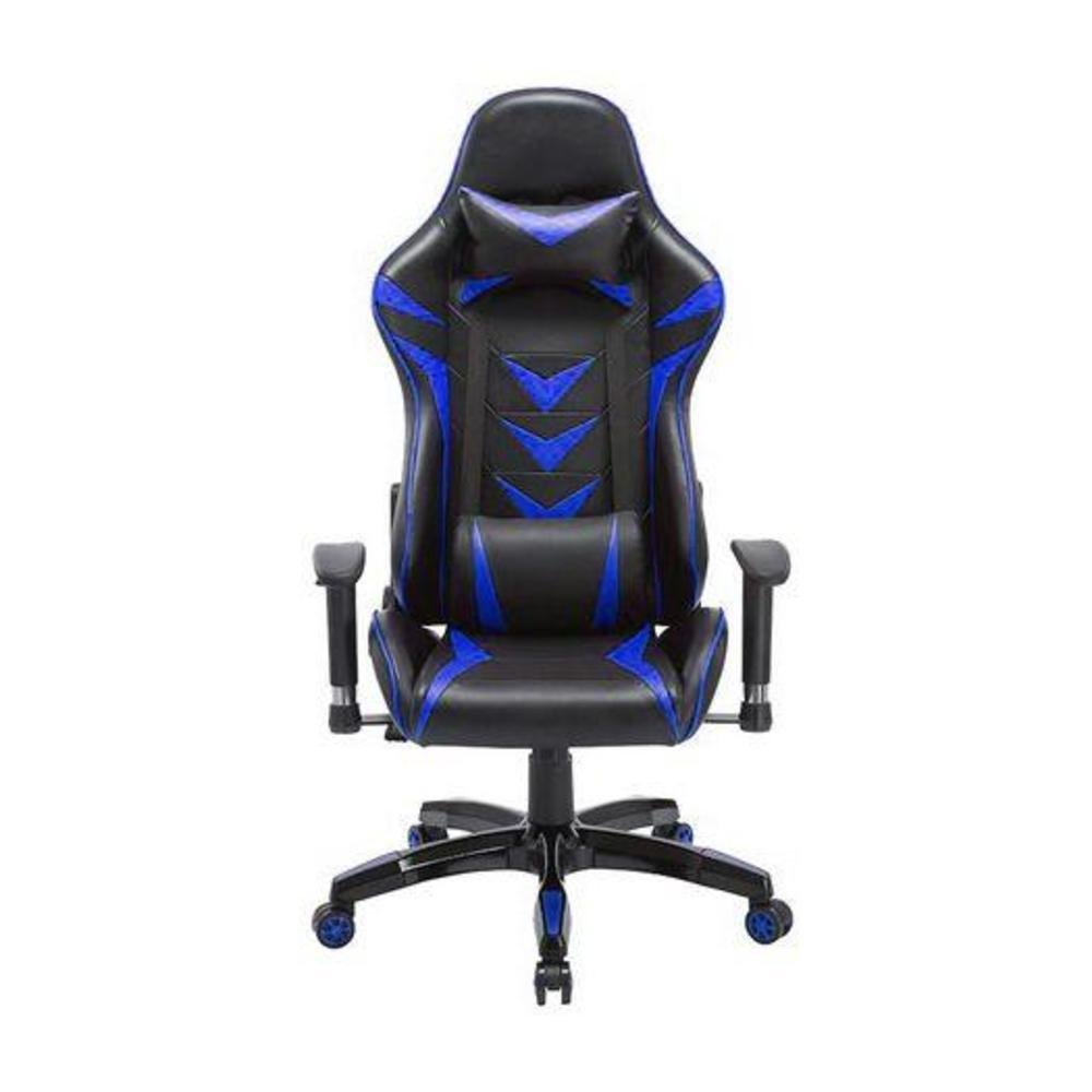 Cadeira Gamer Pelegrin, Até 150KG, Em Couro PU, Reclinável, Preta E Azul - PEL-3003 Cadeira Gamer Pelegrin, Até 150KG, Em Couro PU, Reclinável, Preta E Azul - PEL-3003