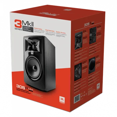 Monitor De Referência JBL 305p Mkii Preta KaBuM