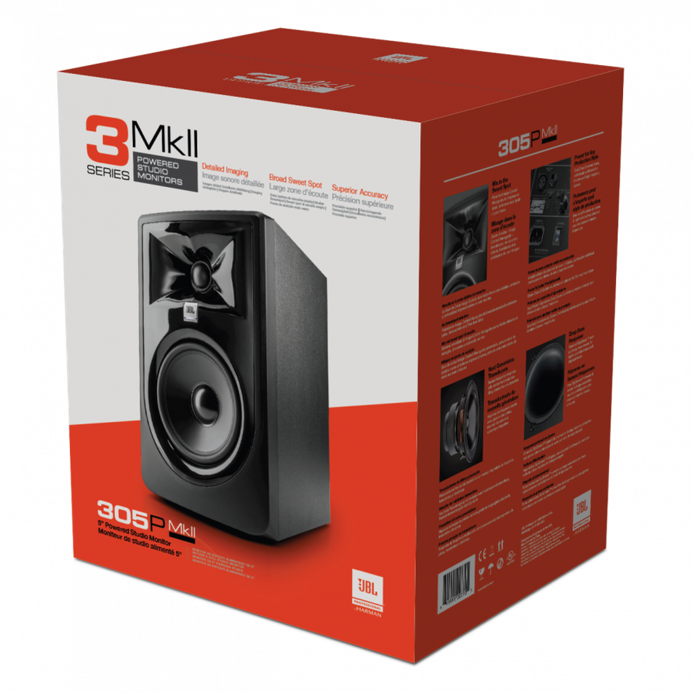 Monitor De Referência JBL 305p Mkii Preta KaBuM Monitor De Referência JBL 305p Mkii Preta KaBuM