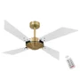 Ventilador Tecno Ii Off  E Controle Remoto Branco e dourado - 127v