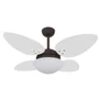 Ventilador De Teto Volare Marrom Corten Vr42 Petalo/4 Branco 127V