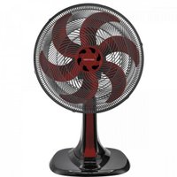 Ventilador de Mesa Ventisol, 30cm, 6 Pás, 3 Velocidades, Vermelho, 110V - Premium Turbo