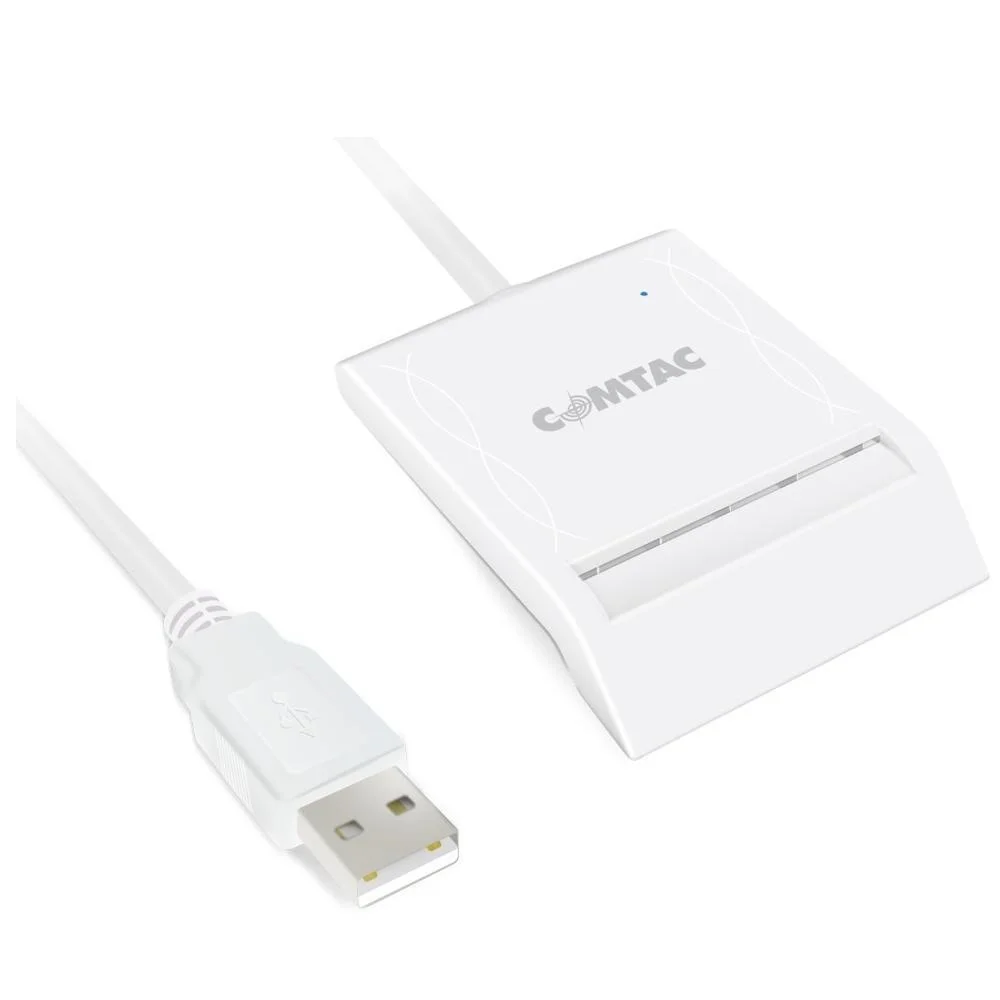 Leitor E Gravador De Cartao Comtac, Smart Card, USB, 30541e60-6fb3-4e 12-899b, Preto