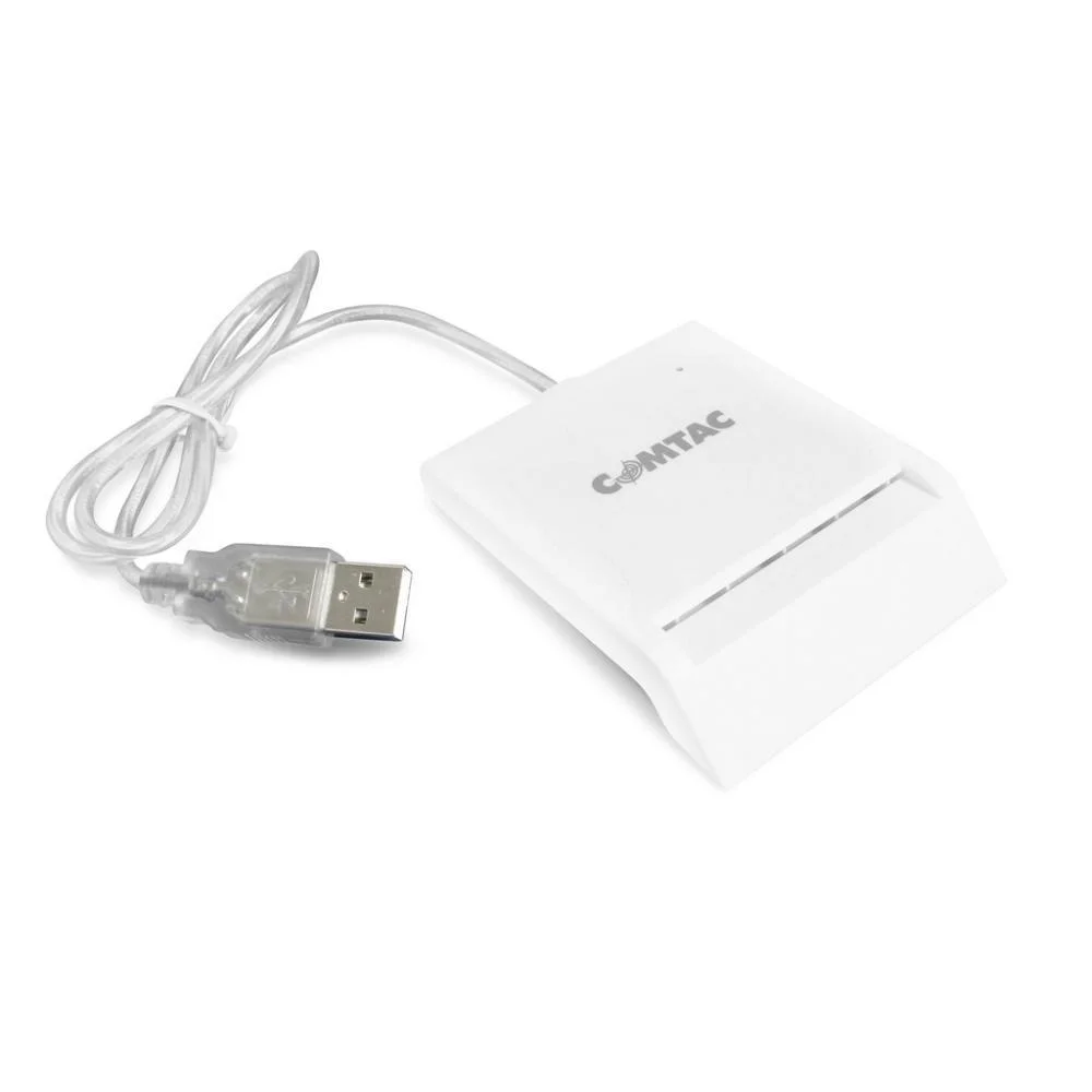 Leitor E Gravador De Cartao Comtac, Smart Card, USB, 30541e60-6fb3-4e 12-899b, Preto
