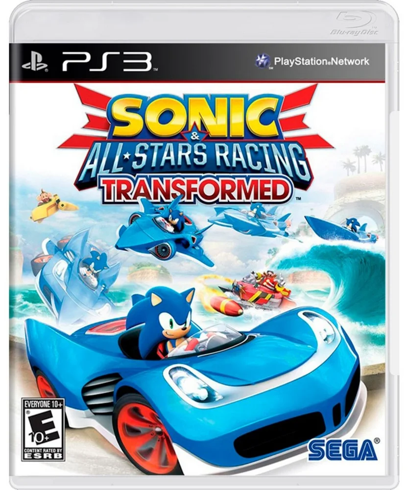 Jogo Sonic & All-stars Racing Transformed - Ps3 Jogo Sonic & All-stars Racing Transformed - Ps3