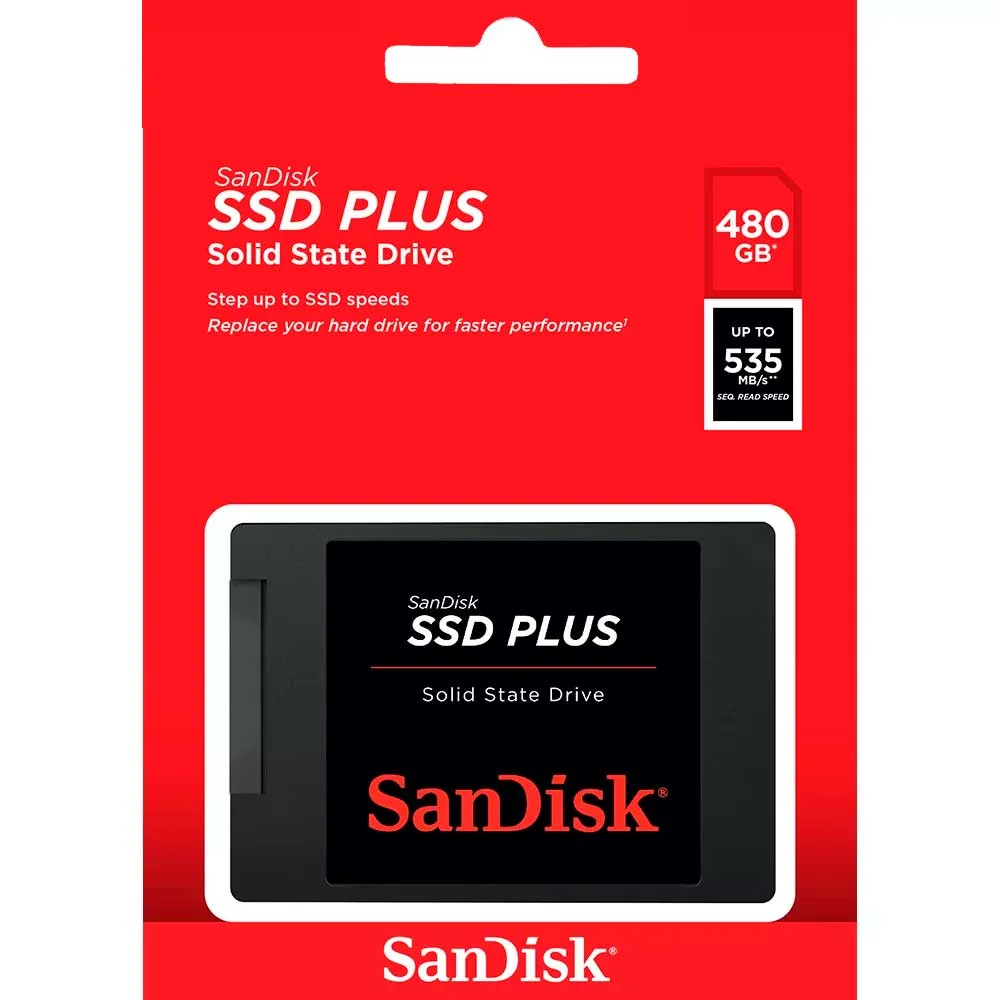 SSD 480GB Sandisk Sata III 2.5, Leitura 535 MB/s E Gravação 445 MB/s - Sdssda-480g-G26 SSD 480GB Sandisk Sata III 2.5, Leitura 535 MB/s E Gravação 445 MB/s - Sdssda-480g-G26