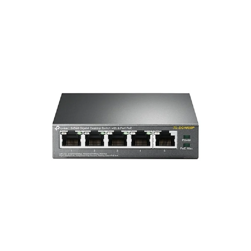 Switch TpLink 5 Portas Gigabit 4 Portas Poe KaBuM