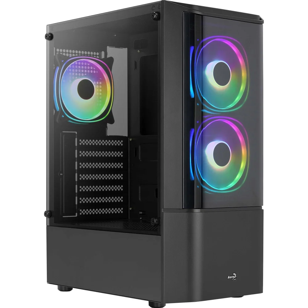 Gabinete Gamer Aerocool Quantum V2, Mid Tower, ATX, Lateral Vidro, Preto Gabinete Gamer Aerocool Quantum V2, Mid Tower, ATX, Lateral Vidro, Preto