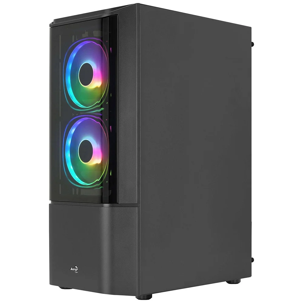 Gabinete Gamer Aerocool Quantum V2, Mid Tower, ATX, Lateral Vidro, Preto Gabinete Gamer Aerocool Quantum V2, Mid Tower, ATX, Lateral Vidro, Preto