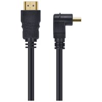 Cabo HDMI 2.0 4k Ultra Hd 3d Conexao Ethernet Com 01 Conector 90o 2 Metros - H2090-2