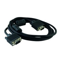 Cabo Para Monitor VGA Sem Blister Hd15m X Hd15m 1.50 Metros Preto Com Filtro