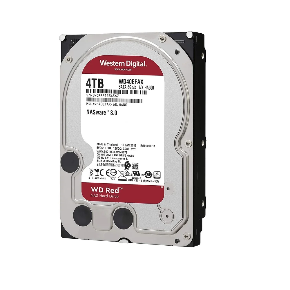 HD Interno 4TB NAS WD Red Sata 3 6GBps WD40EFAX