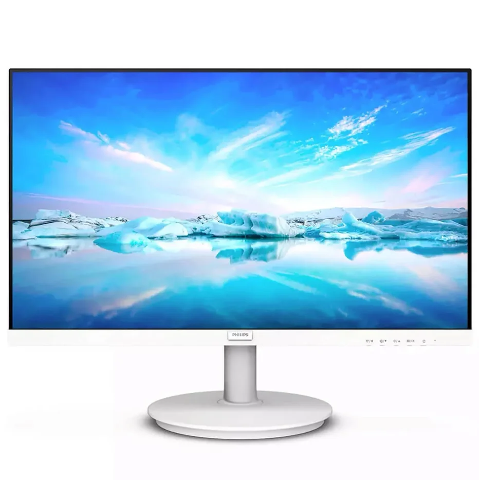 Monitor Philips 21.5" LED Full HD, 75hz, 4Ms, HDMI, VGA, Branco - 221v8lw