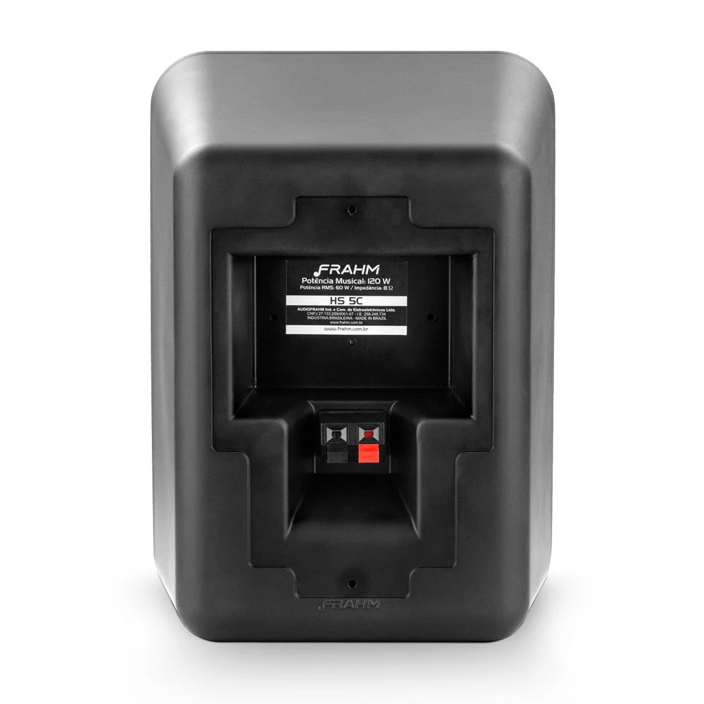 Caixa De Som Passiva Hs 5 Telar Chanfrada 120w Rms Frahm (par) Preto