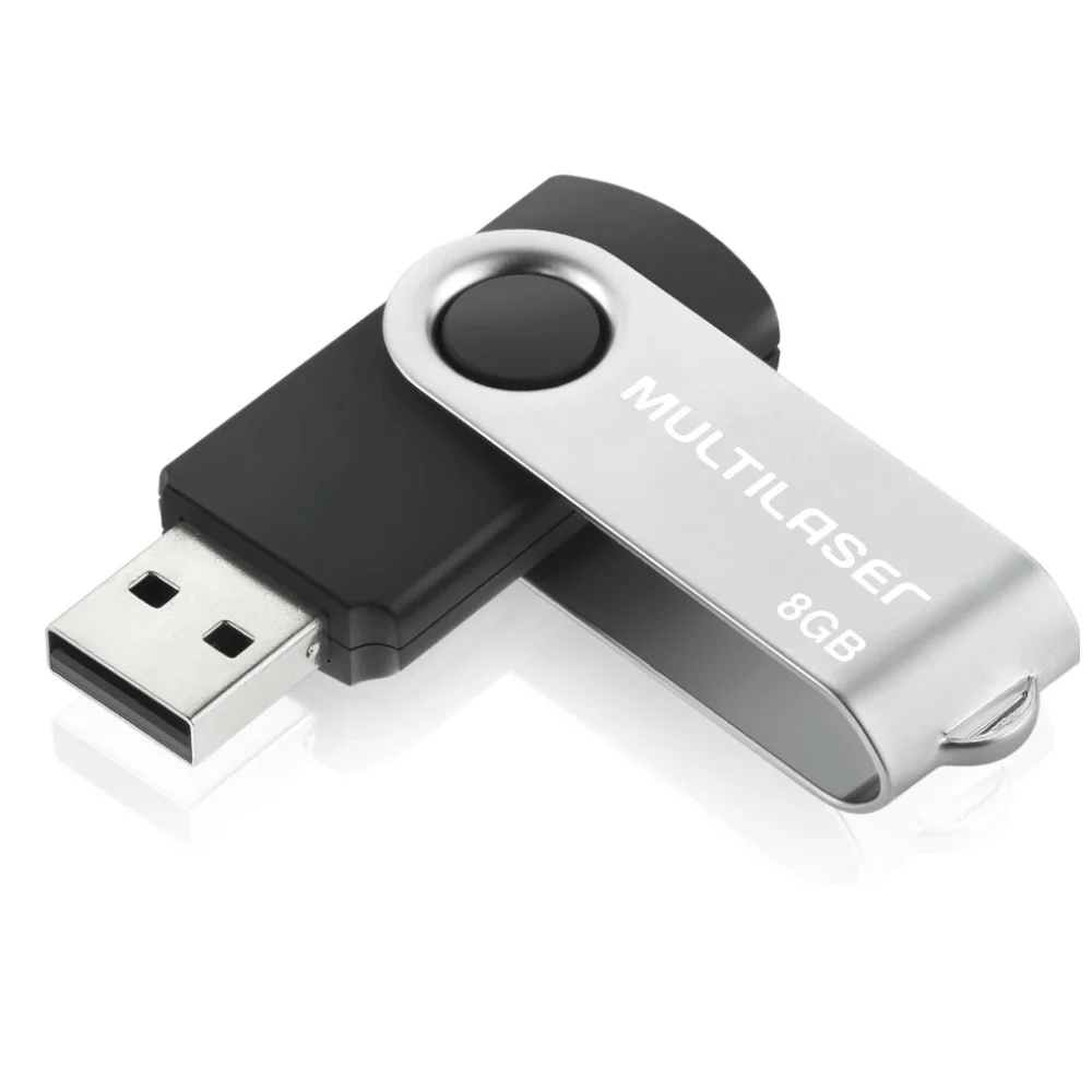 Pen Drive 8GB Multi Twist2 Pd587 USB 20 Preto E