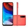 Smartphone Motorola Moto E7 Power, 32GB, 2GB RAM, 4G, Câmera Dupla + Selfie 5MP, 6.5" - Vermelho Coral