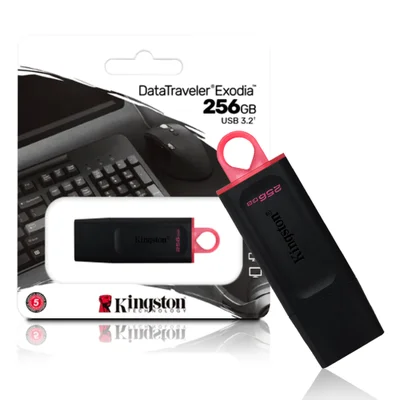 Pen Drive Kingston 256GB USB 32 KaBuM