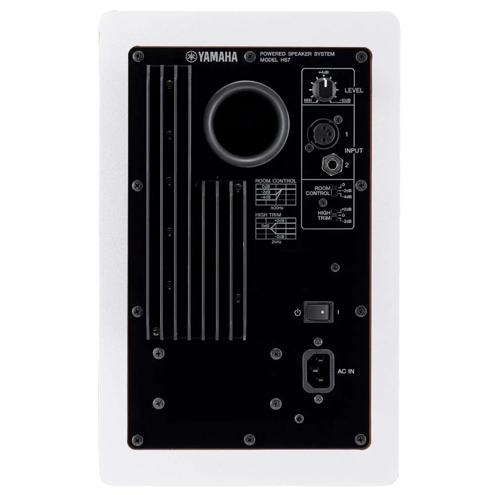 Monitor De Referencia Para Estudio 95w Rms Hs7 Branco Yamaha Monitor De Referencia Para Estudio 95w Rms Hs7 Branco Yamaha