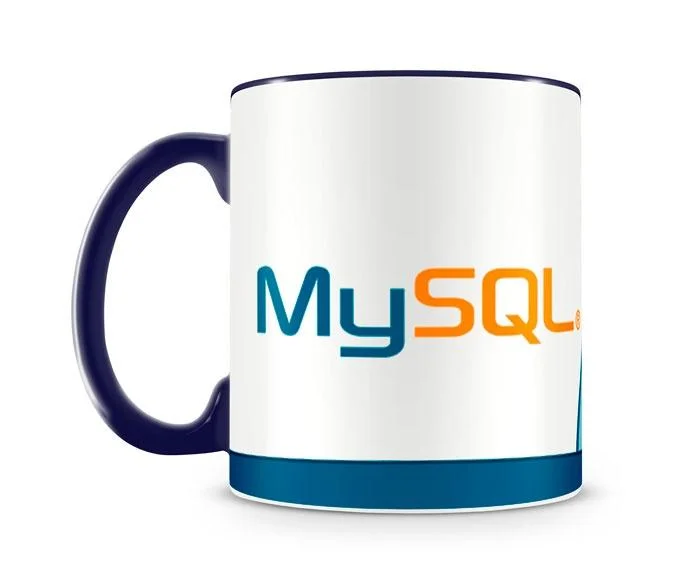 Caneca Linguagem Mysql Color Azul