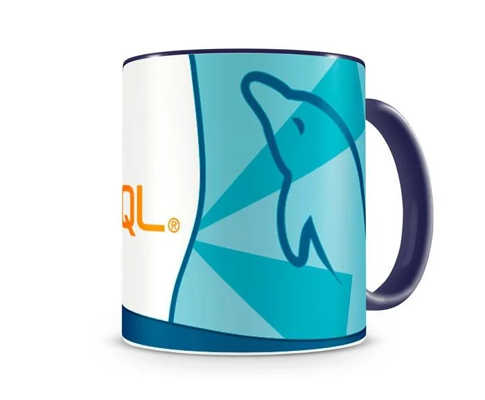 Caneca Linguagem Mysql Color Azul