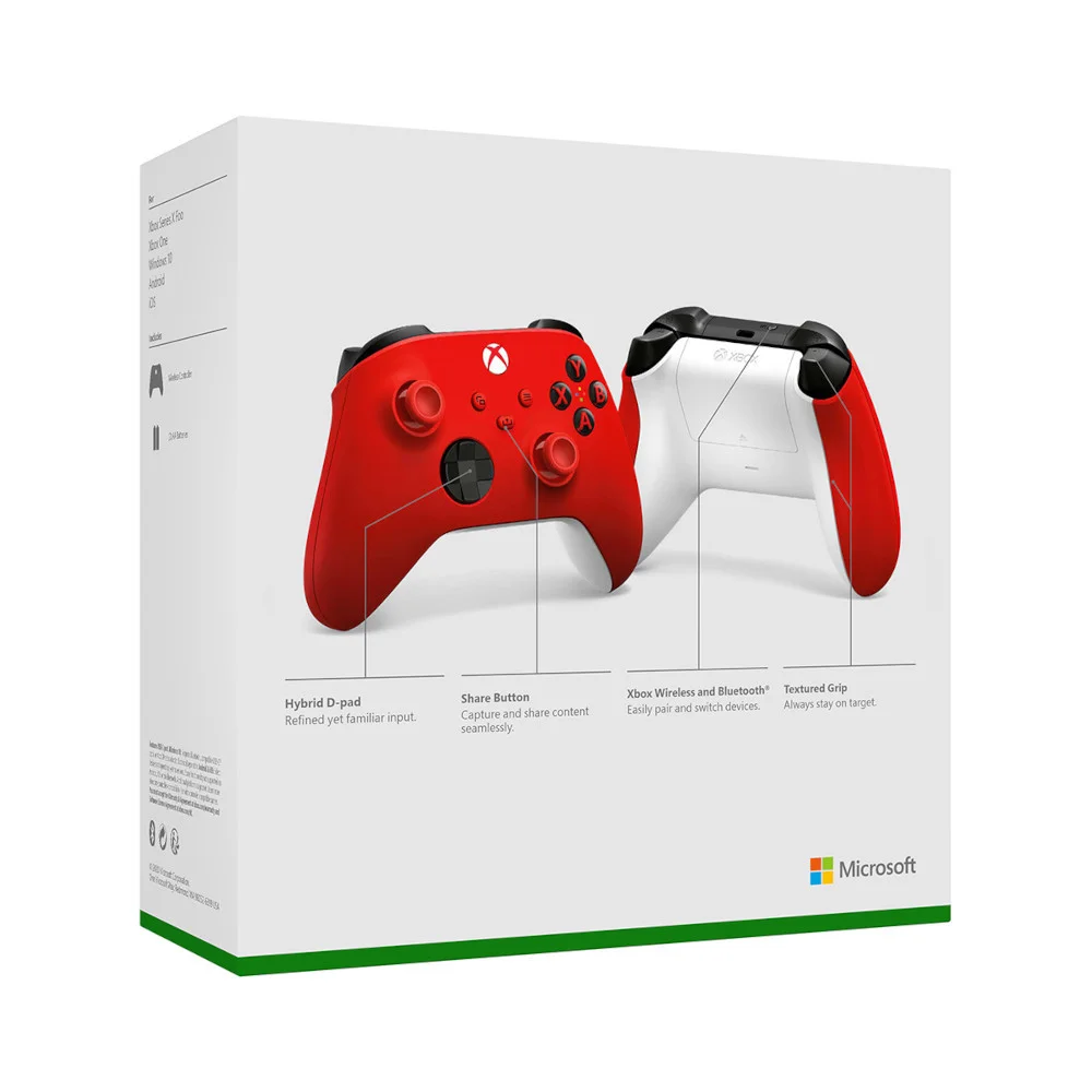 Controle Sem Fio, Xbox, Pulse Red - Qau-00066